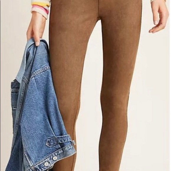 Sanctuary x Anthropologie Mona Suede Jeggings - Picture 4 of 6